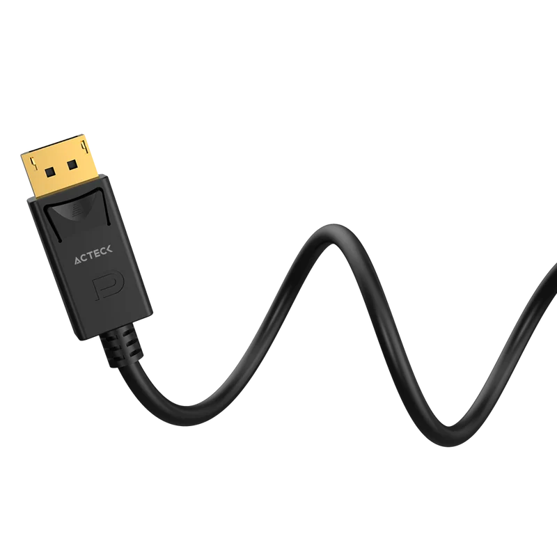 Cable Acteck Link Plus Dp422-3 / Display Port - Display Port / 4k A 60 Mhz / 3 M Largo / 17 Gbps / Calibre 30 Awg / Macho A Macho / Negro / Ac-939799