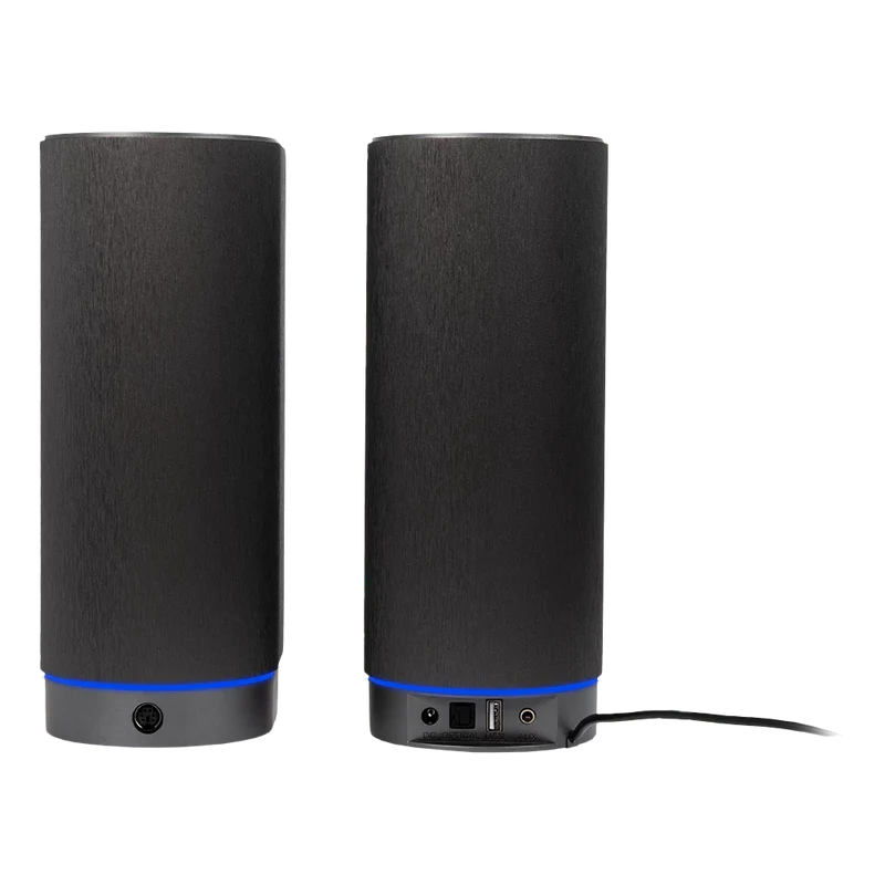 Bocinas Acteck Dynamic Exact X Bs660 / Inalambrica / Bluetooth Aux Usb / 2 Canales 50 W Rms / 45hz- 20khz / Iluminacion Led / Negro / Ac-939812