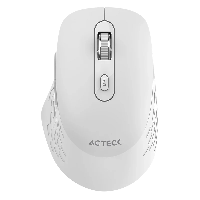 Mouse Acteck Optimize Flow Mi480 / Inalambrico / 1600 Dpi / 5 Botones Scroll / Alcance 10 M / Dongle Bt 2.4 Mhz / Blanco / Ac-939843