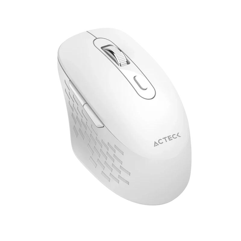 Mouse Acteck Optimize Flow Mi480 / Inalambrico / 1600 Dpi / 5 Botones Scroll / Alcance 10 M / Dongle Bt 2.4 Mhz / Blanco / Ac-939843