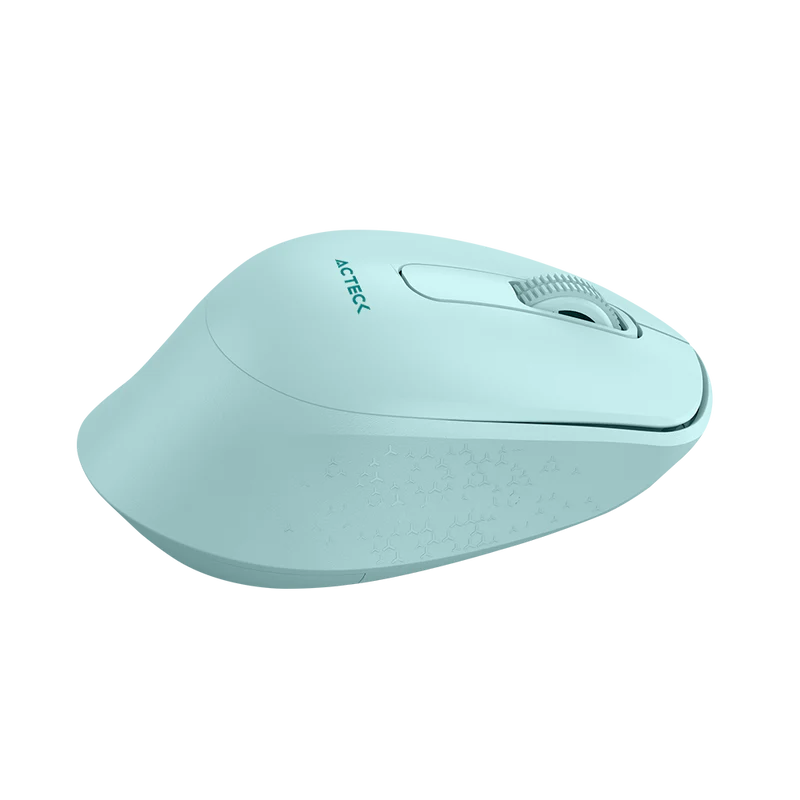 Mouse Acteck Optimize Ergo Mi470 / Inalambrico / Receptor Usb / Optico / 1600 Dpi Ajustable / 2 Botones Scroll / Ergonomico / Click Silencioso / Win Mac / Tiffany / Ac-939898