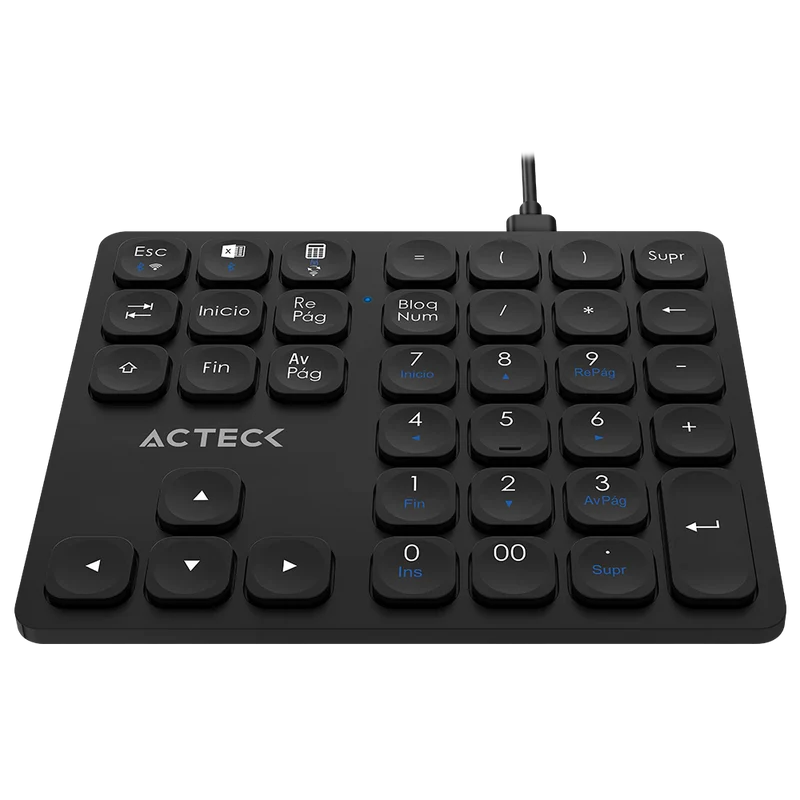 Teclado Numerico Acteck Inspire Pad Pro Tn480 / Inalambrico / Bluetooth / 36 Teclas / Advanced Series / Negro / Ac-939911