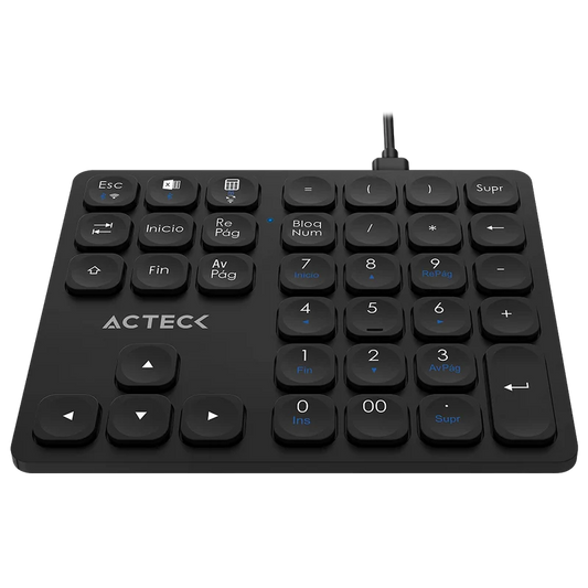 Teclado Numerico Acteck Inspire Pad Pro Tn480 / Inalambrico / Bluetooth / 36 Teclas / Advanced Series / Negro / Ac-939911