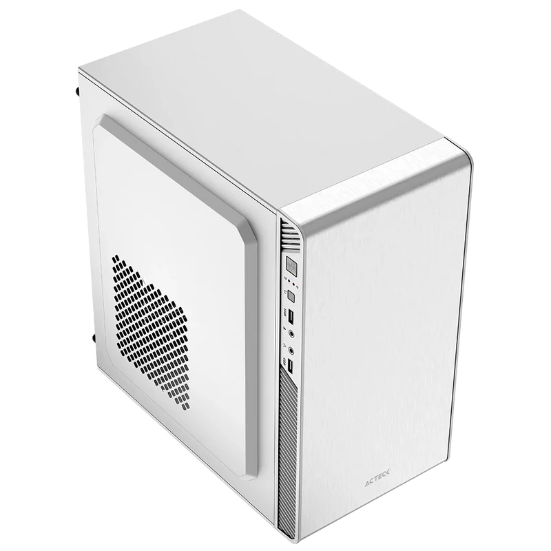 Gabinete Acteck Performance Ii Gi215f / Mini Torre / Micro Atx, Itx / Fuente De Poder 500w Incluida / Full Metal / Blanco / Ac-940047