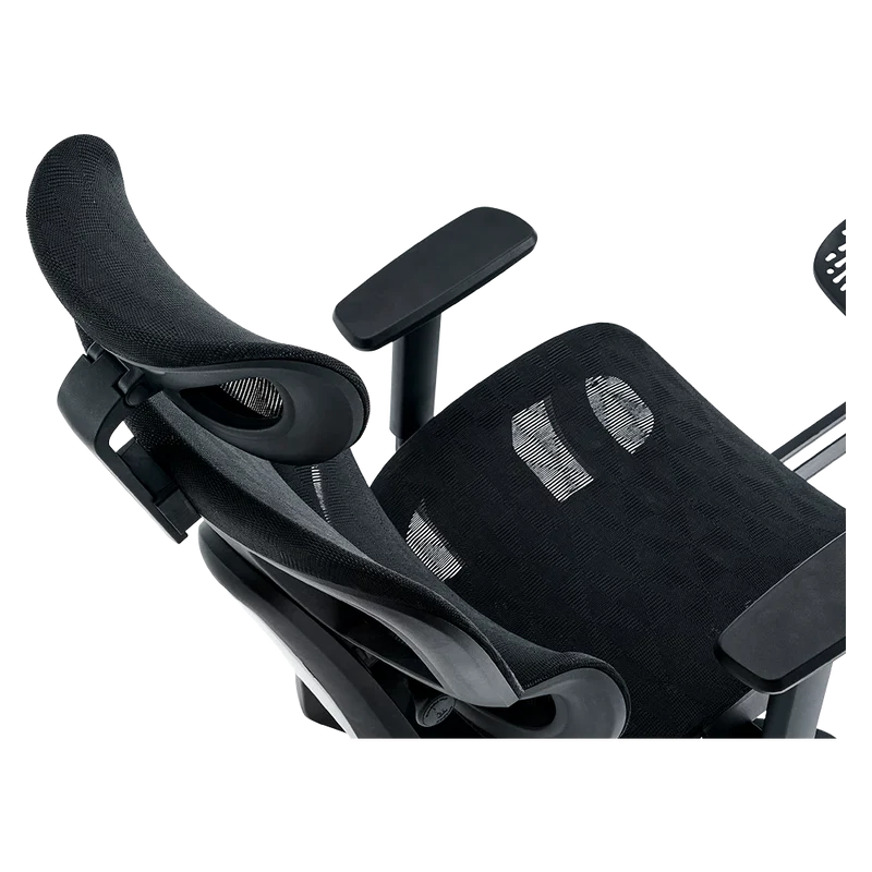 Silla Acteck Flux Pro Ec757 / Ergonomica / Max 150 Kg / Piston Clase 4 / Reposabrazos 3d / Reposapies / Cabecera Ajustable / Inclinacion 135 Grados / Tela Transpirable / Negro / Ac-940269
