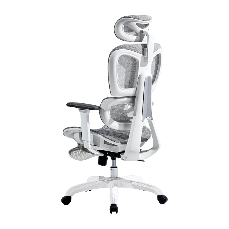 Silla Acteck Flux Pro Ec757 / Ergonomica / Max 150 Kg / Piston Clase 4 / Reposabrazos 3d / Reposapies / Cabecera Ajustable / Inclinacion 135 Grados / Tela Transpirable / Blanco / Ac-940276