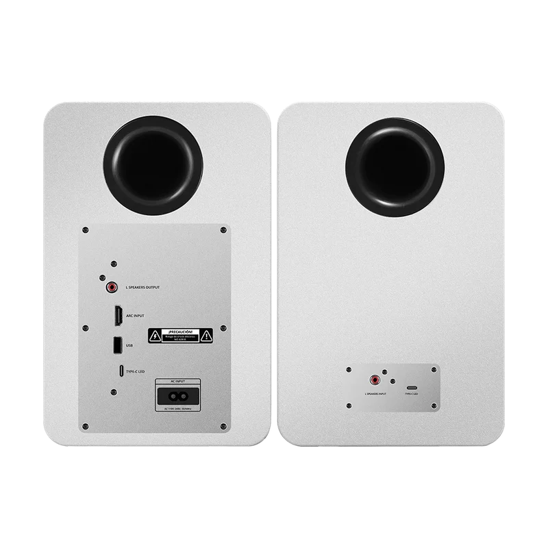 Bocinas Acteck Dynamic Exact R Bs700 / Rca - Hdmi Arc - Usb - Bluetooth 5.3 / 50 W / Iluminacion Rgb 7 Modos / Sonido Envolvente Y Potente / Elite Blanco / Ac-940825