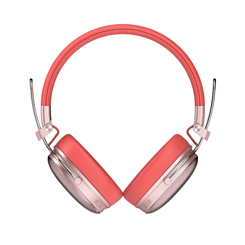 Audifonos Acteck Luxe Chic Hp710 / Diadema / Inalambricos / Bt 5.4 / Microfono Omnidireccional / 20 Hz A 20 Khz / Bateria 30 Hrs / Cancelacion De Ruido Hibrido / Salmon / Ac-940894