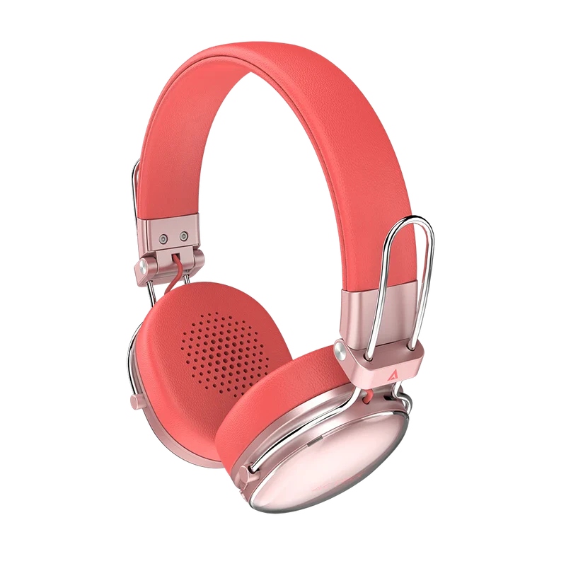 Audifonos Acteck Luxe Chic Hp710 / Diadema / Inalambricos / Bt 5.4 / Microfono Omnidireccional / 20 Hz A 20 Khz / Bateria 30 Hrs / Cancelacion De Ruido Hibrido / Salmon / Ac-940894
