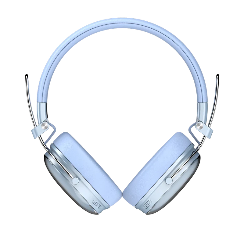 Audifonos Acteck Luxe Chic Hp710 / Diadema / Inalambricos / Bt 5.4 / Microfono Omnidireccional / 20 Hz A 20 Khz / Bateria 30 Hrs / Cancelacion De Ruido Hibrido / Azul / Ac-940917