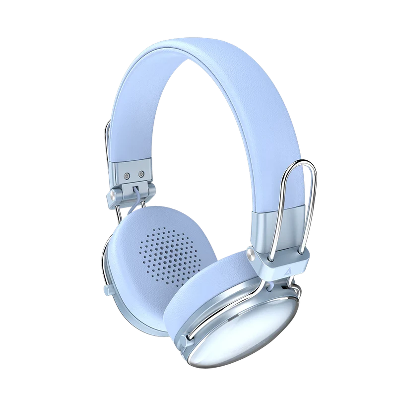 Audifonos Acteck Luxe Chic Hp710 / Diadema / Inalambricos / Bt 5.4 / Microfono Omnidireccional / 20 Hz A 20 Khz / Bateria 30 Hrs / Cancelacion De Ruido Hibrido / Azul / Ac-940917
