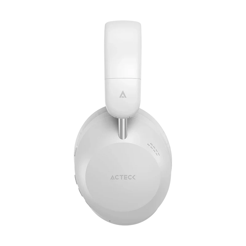 Audifonos Acteck Triton Pro Hp636 / Diadema / Inalambricos / Bt 5.4 - Aux 3.5 Mm / Microfono Omnidireccional / Bateria 30 Hrs / Cancelacion De Ruido / Ultraligeros / 20 Hz-20 Khz / Blanco / Ac-940931