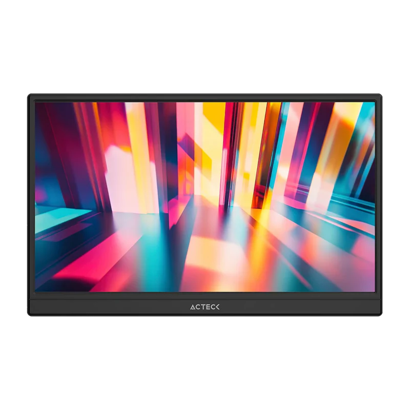 Monitor Portatil Acteck Linkpad Lp15y / 15.6 Pul / Plano / Ips / Relacion 16:9 / Full Hd / Sin Marco / 60 Hz / Ultraportatil / Hdr10 / MultilingÜe E Intuitivo / Bocinas Integradas / Negro / Ac-943093