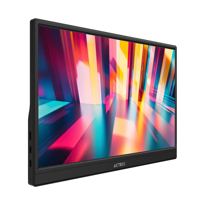 Monitor Portatil Acteck Linkpad Lp15y / 15.6 Pul / Plano / Ips / Relacion 16:9 / Full Hd / Sin Marco / 60 Hz / Ultraportatil / Hdr10 / MultilingÜe E Intuitivo / Bocinas Integradas / Negro / Ac-943093