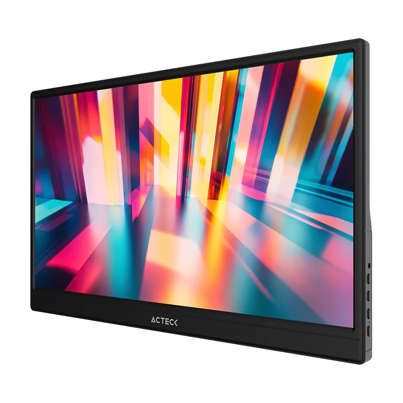 Monitor Portatil Acteck Linkpad Lp15y / 15.6 Pul / Plano / Ips / Relacion 16:9 / Full Hd / Sin Marco / 60 Hz / Ultraportatil / Hdr10 / MultilingÜe E Intuitivo / Bocinas Integradas / Negro / Ac-943093