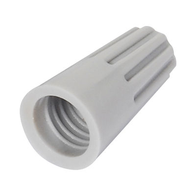 Capuchón Roscable / 18 Awg / Gris / Paquete De 25 Piezas.