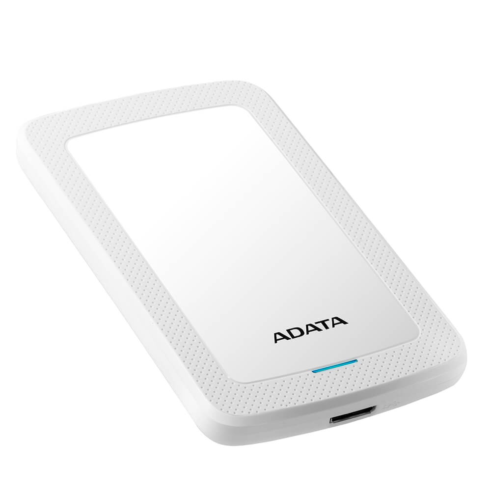 Disco Duro Externo Adata Hv300 2tb Portatil 2.5 Usb 3.2 Windows Mac Linux Dashdrive Slim Color Blanco Ahv300-2tu31-cwh