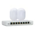 Kit De Lanzamiento Alta Labs: Incluye 1 Switch Poe S8-poe / 2 Puntos De Acceso Wifi 6 Ap6-pro / Bloqueo De Contenido / Administración En La Nube/app Gratuita / Compatible Con La Plataforma Purple