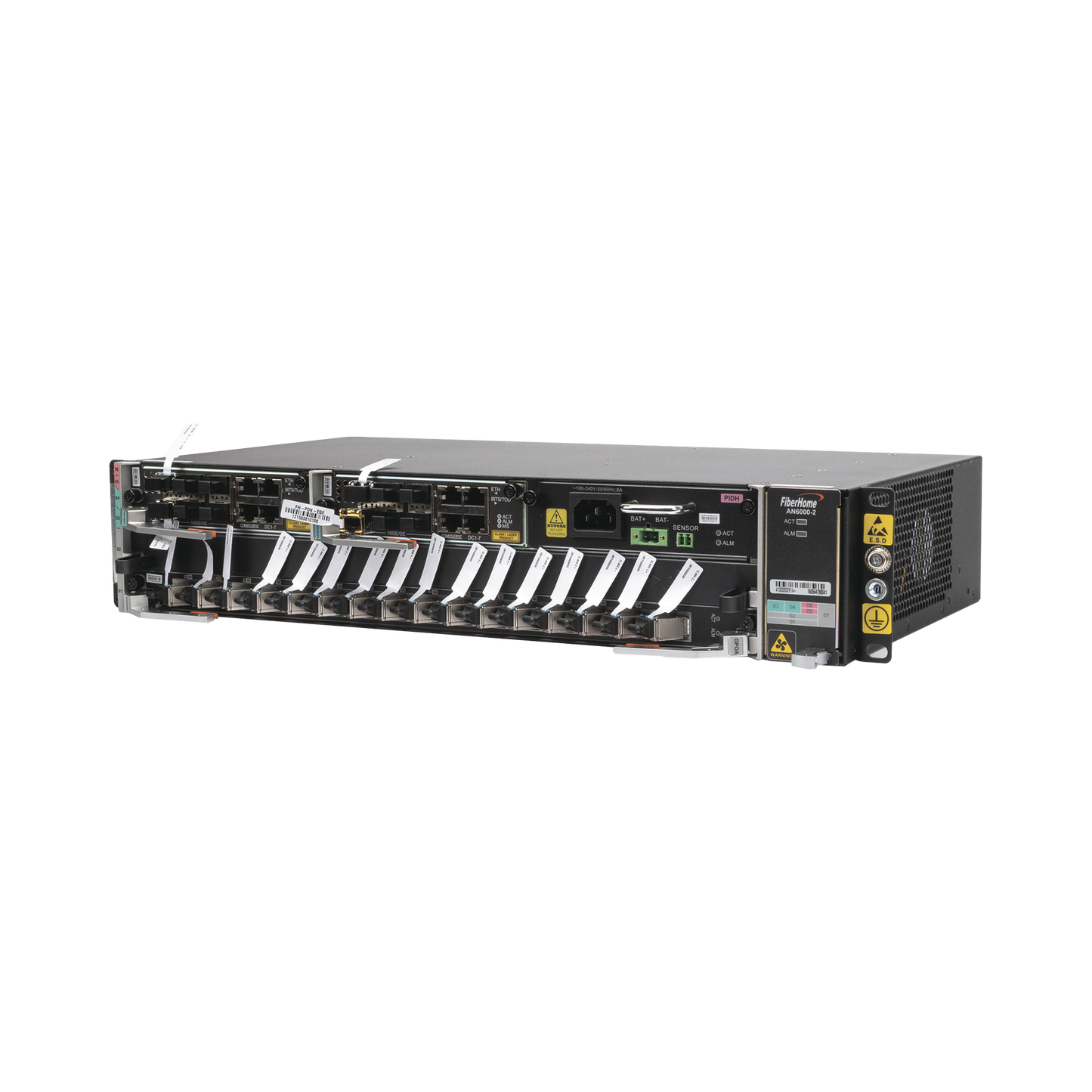 OLT Carrier Class Modular GPON, 2 Ranuras, Incluye 1 Tarjeta GPOA de 16 puertos GPON, 1 Fuente de CA, 2 UR, Gestión por UNM2000, CLI, (Incluye Instalación de Software UNM2000)