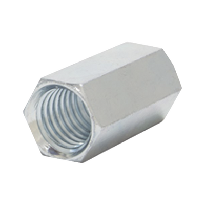 Cople Hexagonal Roscado Cuerda Maquina Galvanizado De 6.5 Mm (1/4")