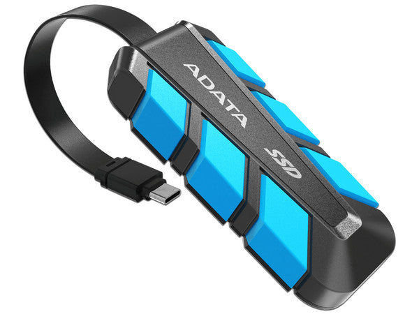 Unidad De Estado Solido Ssd Externo Adata Sc740 500gb Portatil Usb 3.2 Gen 2 Tipo C Windows Mac Android Ps5 Xbox X S Color Azul (sc740-500g-cbu)