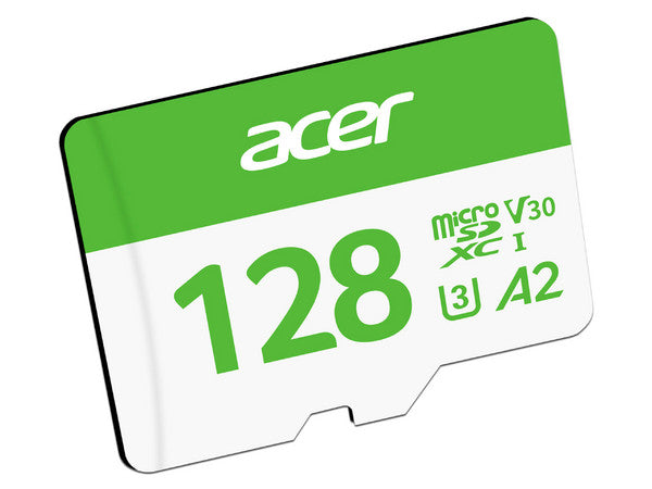 Memoria Acer Msc300 Micro Sd 128gb Uhs-i V30 Lect. 160mb/s Escrit. 120mb/s (bl.9bwwa.322)