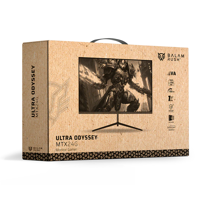 Monitor Gamer Balam Rush Ultra Odyssey Mtx24g / Gaming Led / 23.8 Pulgadas / Hdmi + Dp / Full Hd / 1920x1080 / Negro / Br-932417