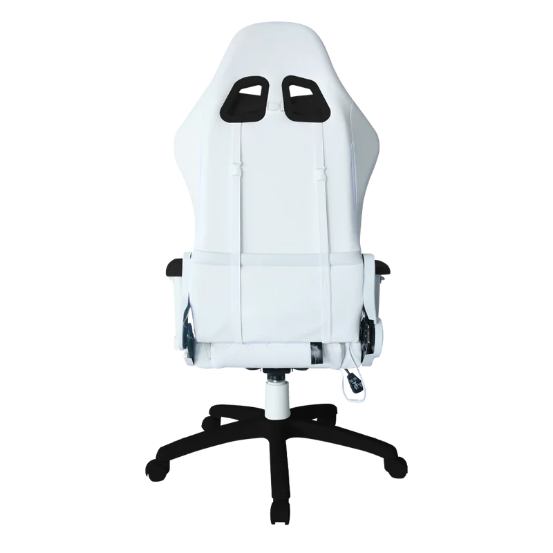 Silla Gamer Balam Rush Lightning Frost / Iluminacion Led Rgb / Cojines Ajustables / Piston Clase 4 / Max 120 Kg / Inclinacion 90° A 180° / Control 356 Modos / Blanco / Br-935920