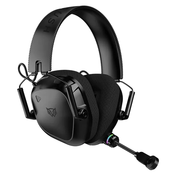 Audifonos Gamer Balam Rush Pilot Pro Hs808 / Diadema Inalambricos / Compatible Pc - Consolas - Dispositivos Moviles / Sonido Envolvente / Recargable / Micro Fijo / Rgb / Bt - Usb / Negro / Br-938587