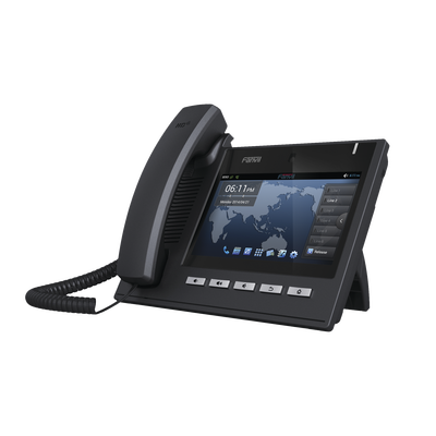 Teléfono Ip Ejecutivo Para 6 Líneas Sip Con Video Conferencia Hd720, Pantalla Multi-touch, Voz Hd Y Conferencia De 10 Vías Con Soporte Para Poe