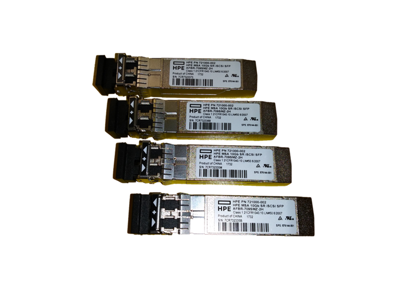 Transceivers Hpe Msa 2050/2052 Sfp Iscsi 10gb Sw 4 Pack