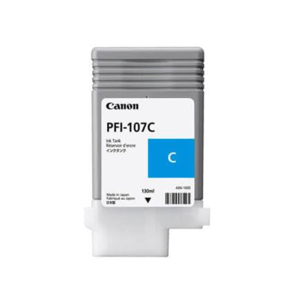 Tanque De Tinta Canon Pfi-107 C Cyan,compatible Pro-2000,pro-4000,pr0-6000,pro-4000s,pro-6000s,pro-2100,pro-4100,pr0-6100,pro-4100s,pro-6100s,capacidad 130 Ml