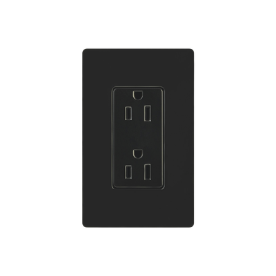 Tomacorriente, Receptaculo Convencional 120v, 15a, Color Negro.