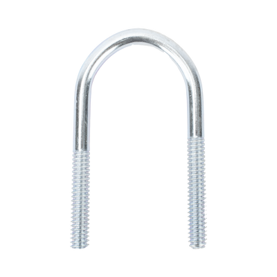 Abrazadera Tipo U De 1 1/2", Con Acabado Electro Zinc, No Incluye Tuercas Y Arandelas