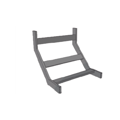 (chcvit1x12epk) Curva Vertical Interior Tubular 1.5 De Peralte X 12 Ancho Pint Epox Color Negro, Incluye Coples Y Tornilleria
