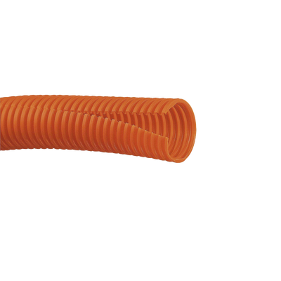 Tubo Corrugado Abierto Para Protección De Cables, 1in (25.4 Mm) De Diámetro, 30.5 M De Largo, Color Naranja