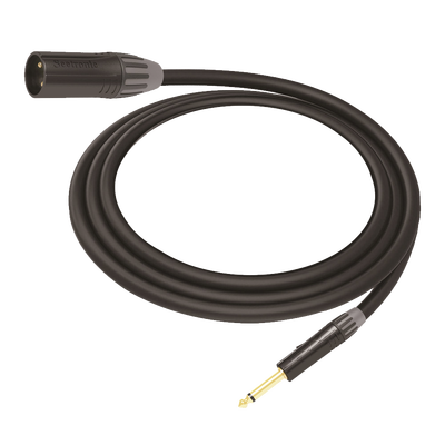 Cable de Audio | XLR 3 Polos Macho a Plug 1/4 in mono | Conector Seetronic Serie M SCMF3 - MP2X | Longitud 3m