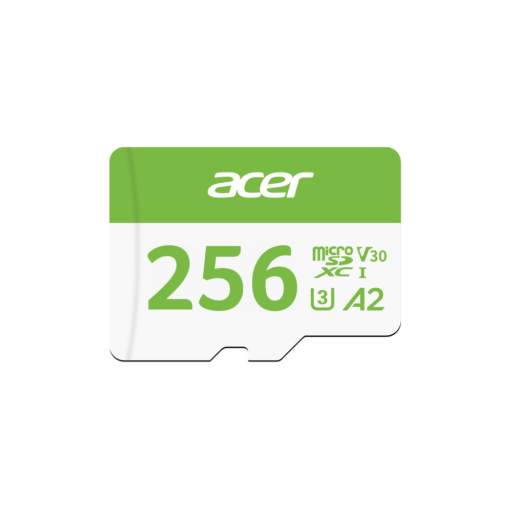 Memoria Acer Msc300 Micro Sd 256gb Uhs-i V30 Lect. 160mb/s Escrit. 120mb/s (bl.9bwwa.323)