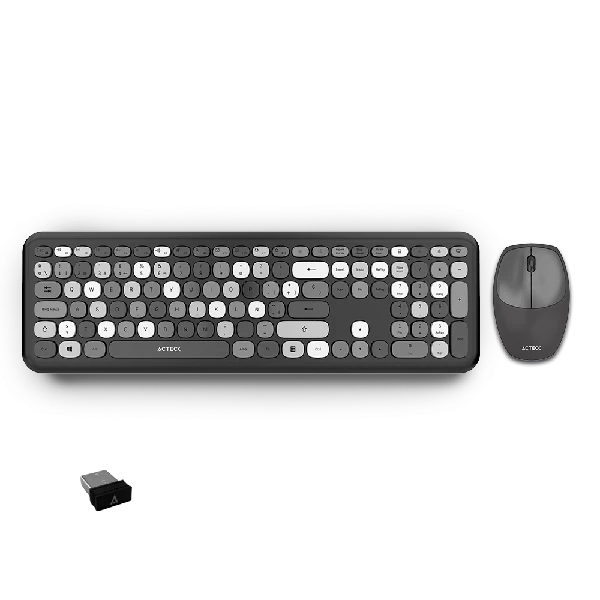 Kit Acteck  Teclado Y Mouse Inalambrico Creator Chic Mk475 / 110 Teclas / Membrana / Raton Optico / Usb 2.4 Ghz / 2 Botones Scroll / Negro / Ac-935166