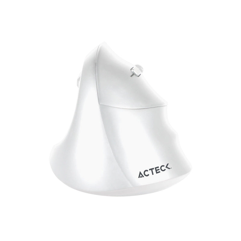 Mouse Acteck Virtuos Fitt Mi520 / Ergonomico / Vertical / Inalambrico / Dual Bluetooth + Adaptador Usb / 2400 Dpi / Recargable / Blanco / Ac-936231