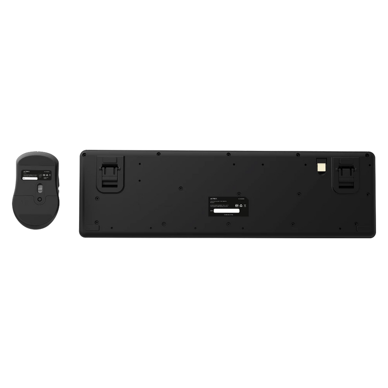 Kit Acteck Creator Silent Pro Mk474 / Teclado Y Mouse / Inalambrico Dongle Usb / Win, Mac, Android / Membrana /106 Teclas / Ergonomico / 5000 Dpi Ajustable / 6 Botones / Optico / Negro /ac-943505