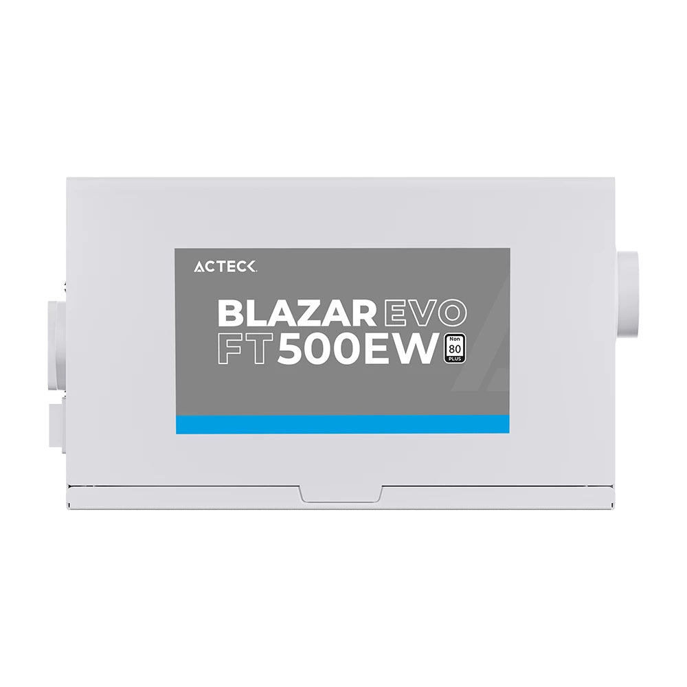 Fuente De Poder Acteck Blazar Evo Ft500ew / Atx / 500 W / No Modular / Ventilador 120 Mm / Switch De Voltaje / Blanco / Es-05001ew