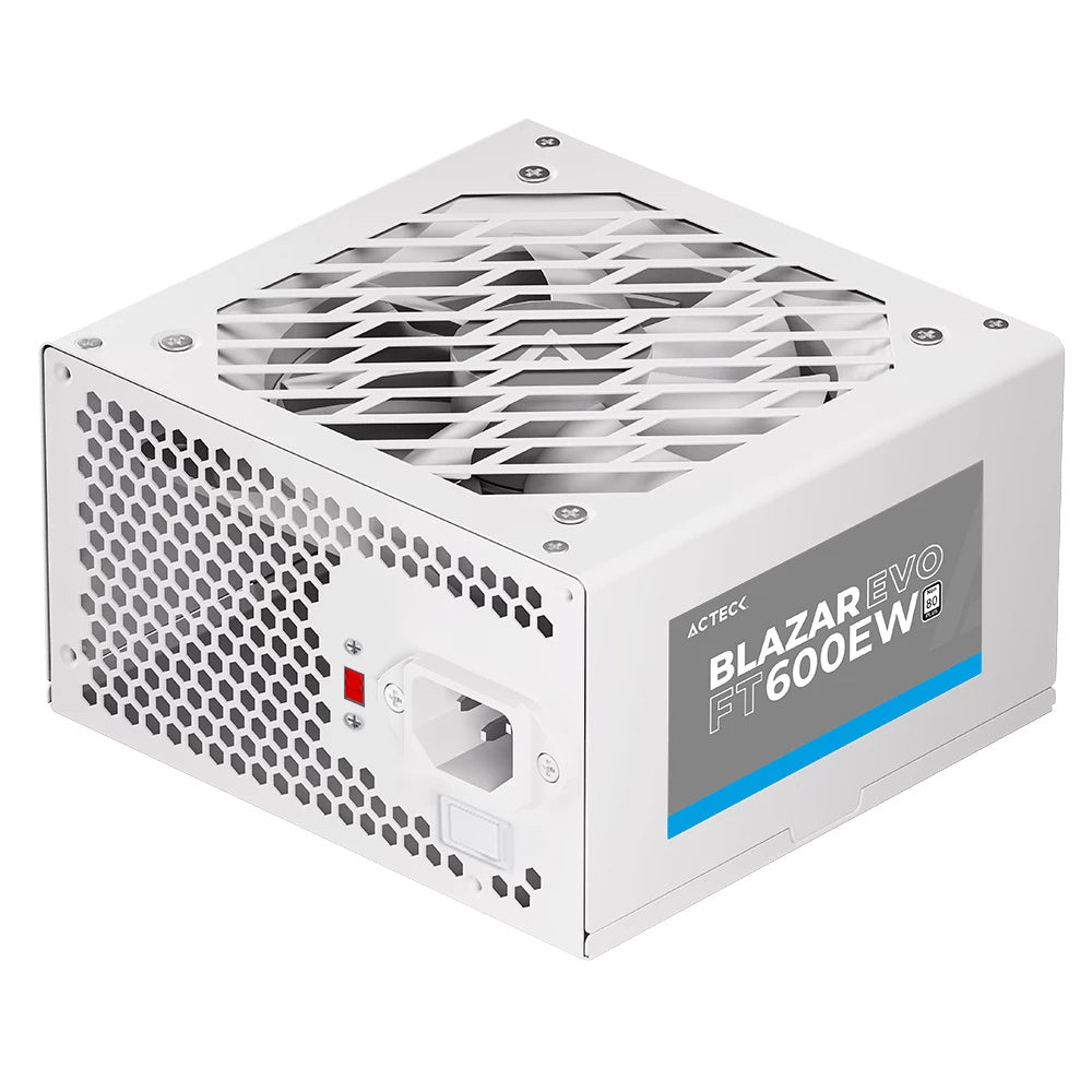 Fuente De Poder Acteck Blazar Evo Ft500ew / Atx / 500 W / No Modular / Ventilador 120 Mm / Switch De Voltaje / Blanco / Es-05001ew
