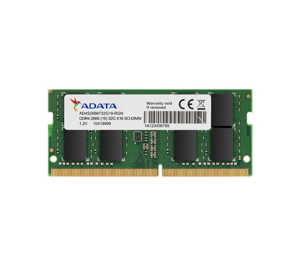 Memoria Adata Sodimm Ddr4 8gb Pc4-21300 2666mhz Cl19 260pin 1.2v Laptop/aio/mini Pcs (ad4s26668g19-sgn)