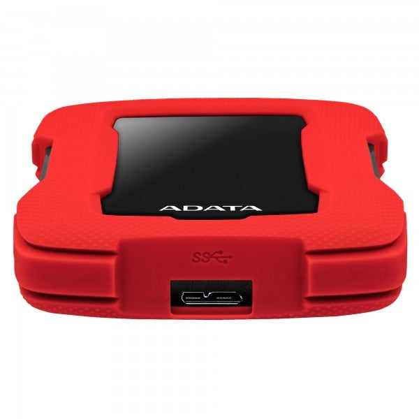 Disco Duro Externo Adata Hd330 1tb Portatil 2.5 Usb 3.2 Windows Mac Linux Contragolpes Slim Color Rojo (ahd330-1tu31-crd)