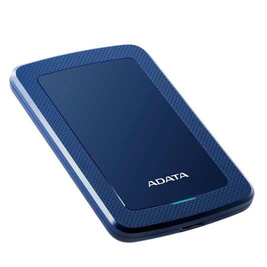 Disco Duro Externo Adata Hv300 1tb Portatil 2.5 Usb 3.2 Windows Mac Linux Dashdrive Slim Color Azul (ahv300-1tu31-cbl)
