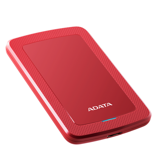 Disco Duro Externo Adata Hv300 1tb Portatil 2.5 Usb 3.2 Windows Mac Linux Dashdrive Slim Color Rojo (ahv300-1tu31-crd)