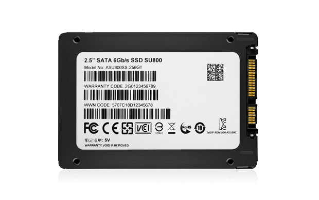 Unidad De Estado Solido Ssd Interno Adata Su800 256gb 2.5 Sata3 Lect. 560 Escrit. 520 Mbs 7mm Pc Laptop Minipc Alto Rendimiento 3dnand (asu800ss-256gt-c)