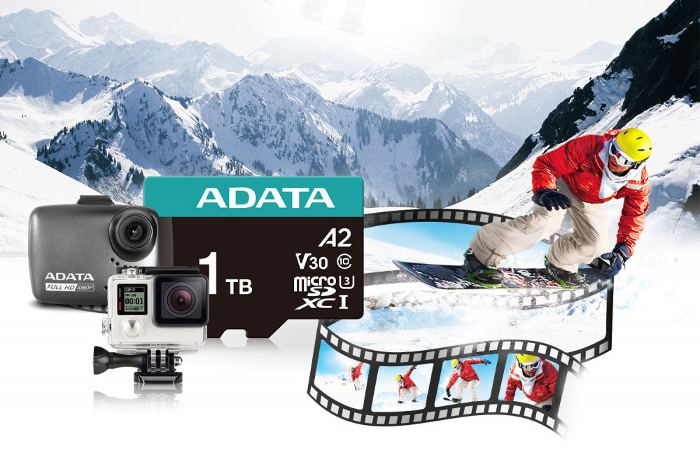 Memoria Adata Micro Sdxc/sdhc 1tb Uhs-i Videovigilancia 24/7 100mb/85mb 4k Clase 10 U3 V30 A2 C/adaptador Ausdx1tui3v30sa2-ra1