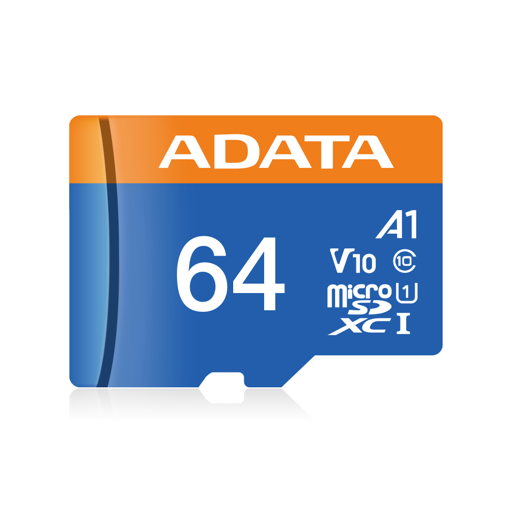 Memoria Adata Micro Sdxc/sdhc 64gb Uhs-i 100mb/25mb Clase 10 V10 A1 C/adaptador (ausdx64guicl10a1-ra1)